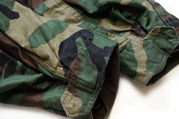 80s 米軍 U.S.ARMY パッチ付き ウッドランドカモ M-65