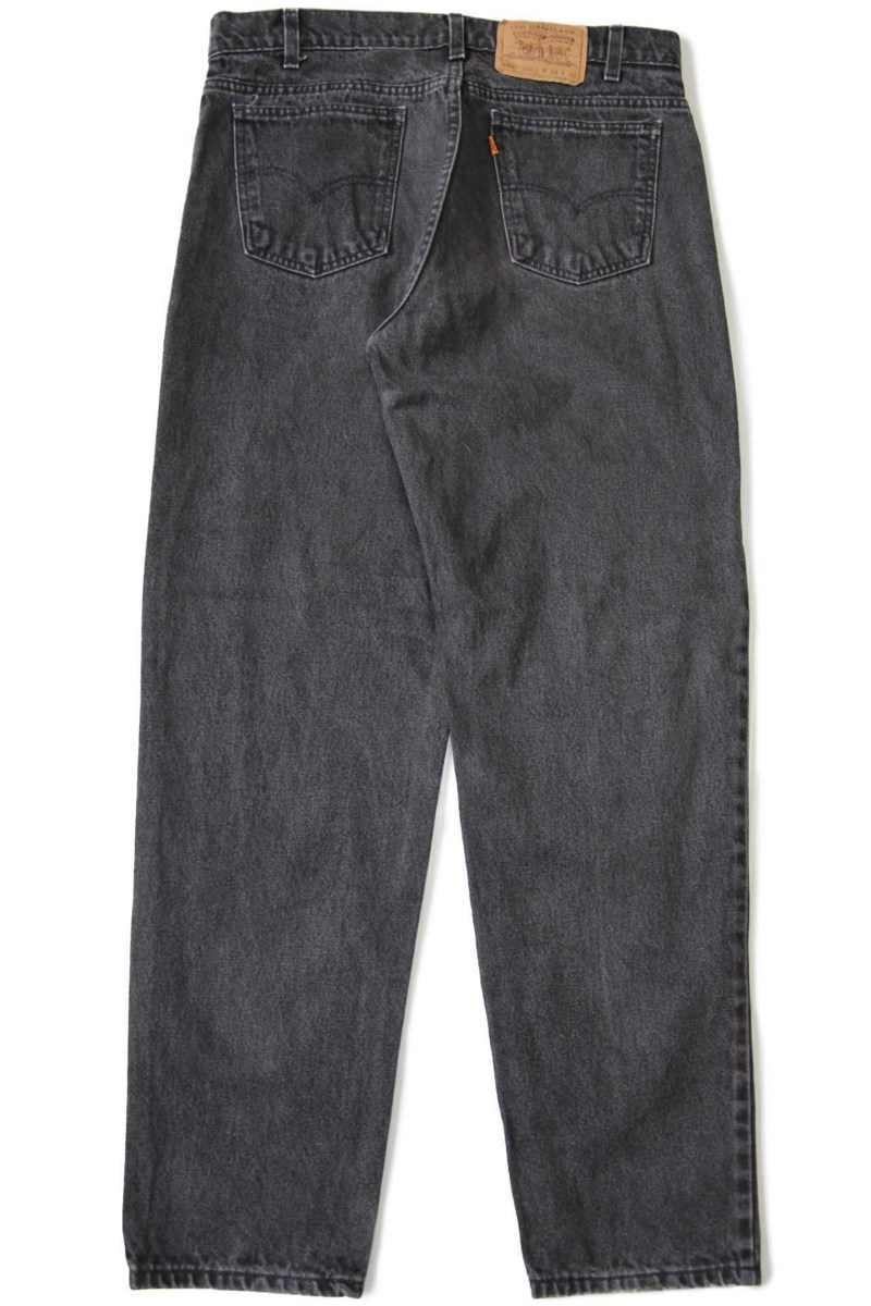 90s Levi'sリーバイス 550 ブラック デニムパンツ w34 L30☆65 
