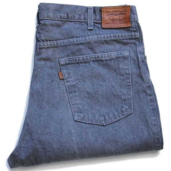 80s USA製 Levi'sリーバイス 840 先染め グレー デニムパンツ