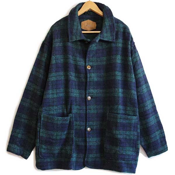 美品 Woolrich ウールリッチ ジェントリーチェックコート イタリア製