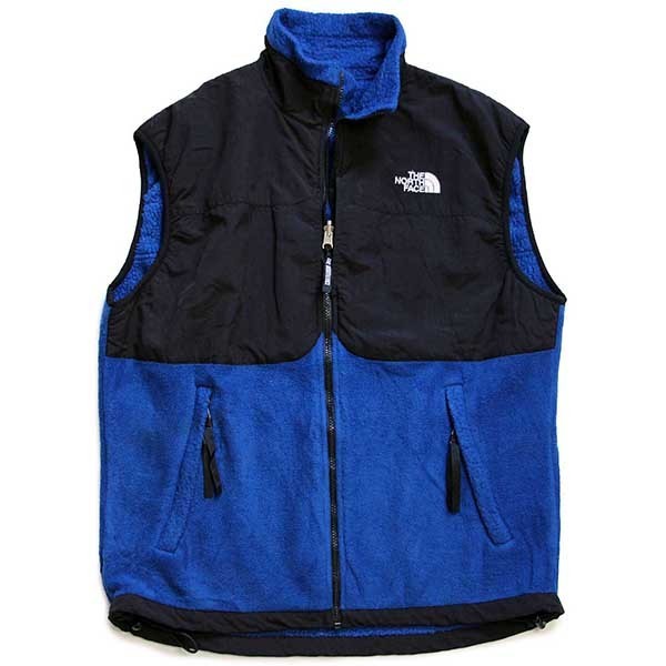 美品　The north face ノースフェイス ベスト L フリース 青 紺