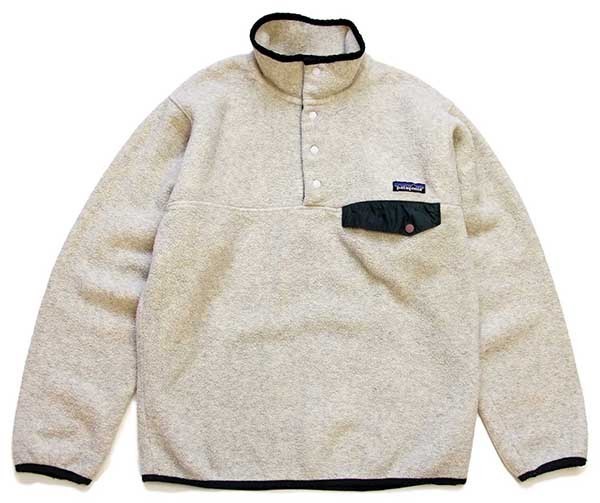 00s patagoniaパタゴニア シンチラ フリース スナップT オートミール S 