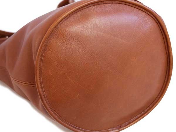 USA製 COACH オールド コーチ バケツ型 レザー ショルダーバッグ 茶 大