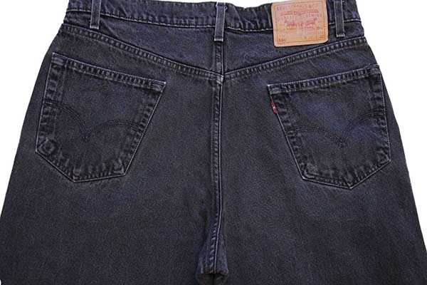 90s メキシコ製 Levi'sリーバイス 550 ブラック デニムパンツ w36 L32 