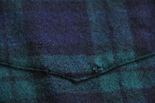70s USA製 PENDLETONペンドルトン ブラックウォッチ タータン