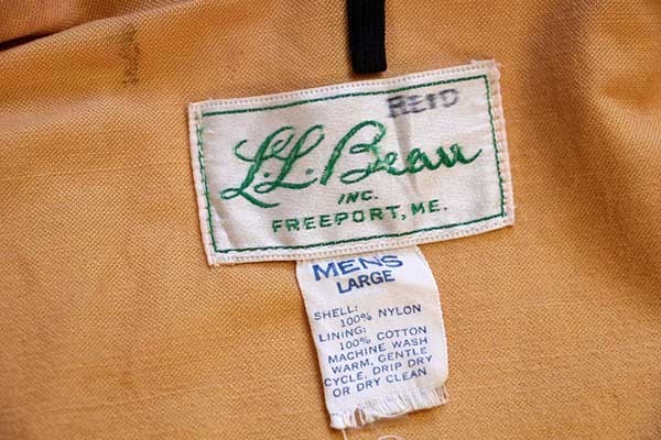 70s L.L.Bean コーチジャケット　筆記体