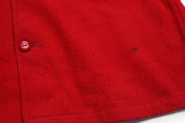 60s BSA ボーイスカウト パッチ付き ウールシャツジャケット 赤 42