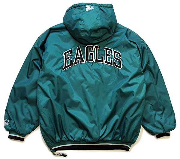 90s NFL ペイトリオッツ 中綿入り ナイロンジャケット パーカー XL 青