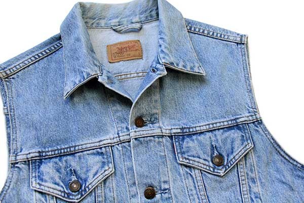 90s Levi'sリーバイス 70401 デニムベスト L☆ユーロ - Sixpacjoe Web Shop