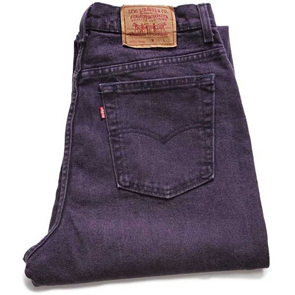 deadstock 90s USA製 Levis 501 カラーデニムパンツ 紫-