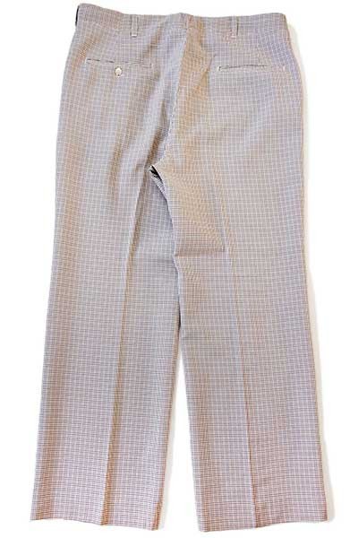 70s USA製 HAGGAR チェック スラックス パンツ w34 - Sixpacjoe Web Shop