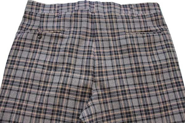 70s USA製 HAGGAR タータンチェック スラックス パンツ w38 - Sixpacjoe Web Shop