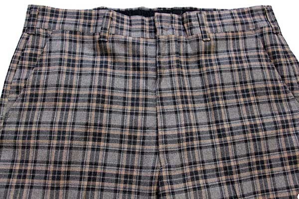 70s USA製 HAGGAR タータンチェック スラックス パンツ w38 - Sixpacjoe Web Shop