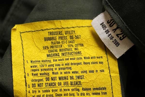 80s 米軍 U.S.ARMY ユーティリティ ベイカーパンツ オリーブ