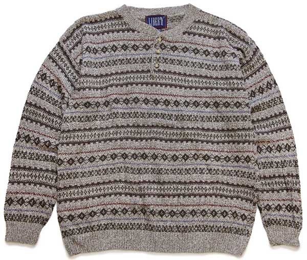 90s USA製　LIBERTY SWEATERS  designed knit