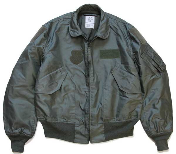 10 米軍 USAF CWU-36/P アラミド フライトジャケット セージグリーン L