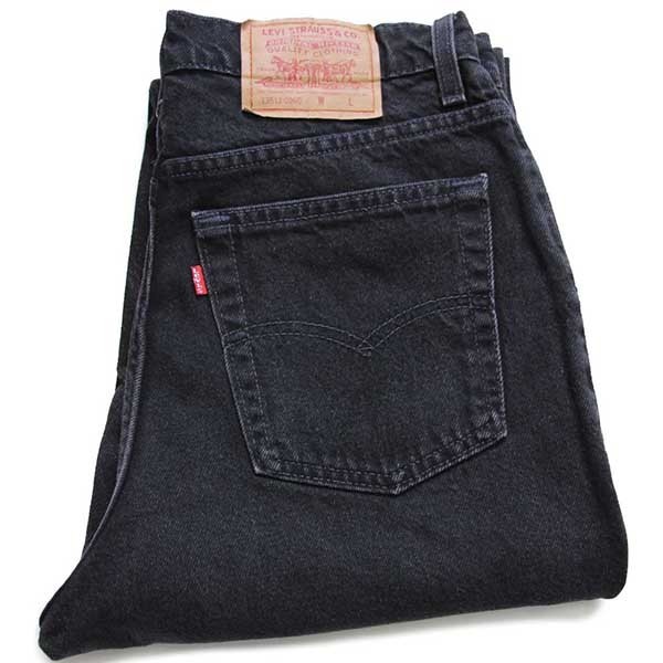 90s USA製 Levi'sリーバイス 512 ブラック デニムパンツ 13 S★06