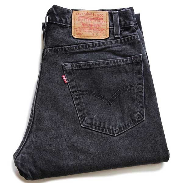 00s メキシコ製 Levi'sリーバイス 505 ブラック デニムパンツ w33 L32★39