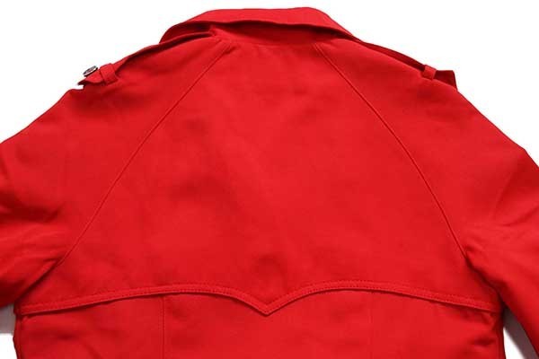 80s 英国製 Burberrysバーバリー PRORSUM トレンチコート 赤