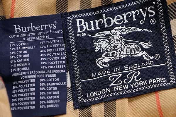 80s 英国製 Burberrysバーバリー PRORSUM トレンチコート カーキ 