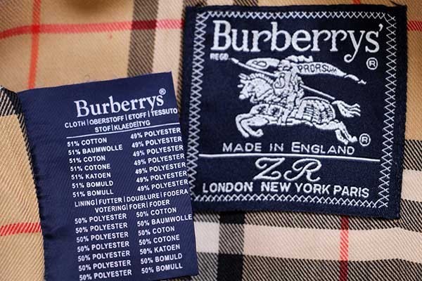 80s 英国製 Burberrysバーバリー PRORSUM トレンチコート 赤 ...