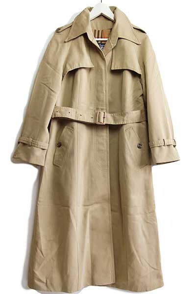 80s 英国製 Burberrysバーバリー PRORSUM トレンチコート カーキ 