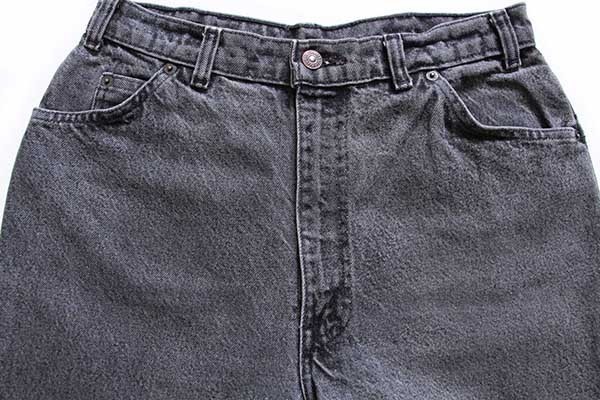 80s カナダ製 Levi'sリーバイス 631 先染め ブラック デニムパンツ w32