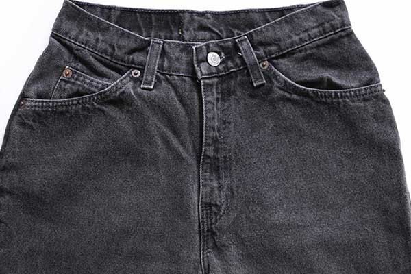 90年代 リーバイス Levi's 912 SLIM FIT TAPERED LEG ブラックジーンズ テーパードデニムパンツ USA製 レディースS(w25) ヴィンテージ /eaa319994