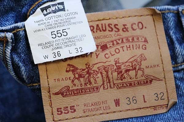 90s カナダ製 Levi'sリーバイス 555 デニムパンツ w36 L32 - Sixpacjoe 