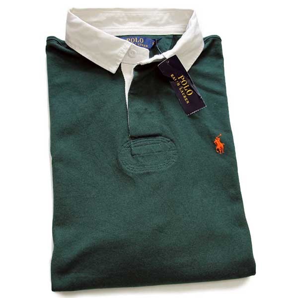 未使用☆ポロ ラルフローレン ワンポイント コットン ラガーシャツ 緑 XL - Sixpacjoe Web Shop