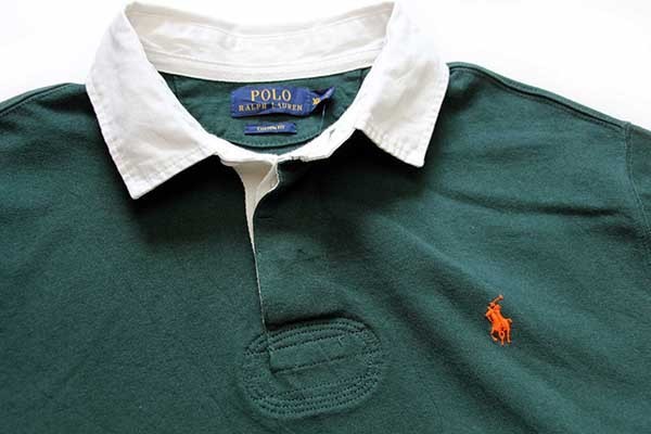 未使用☆ポロ ラルフローレン ワンポイント コットン ラガーシャツ 緑 XL - Sixpacjoe Web Shop