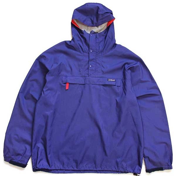 90s patagoniaパタゴニア プルオーバー ナイロンパーカー 青紫 L★雪なしタグ - Sixpacjoe Web Shop