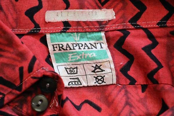 70s FRAPPANT Extra 総柄 シャツ - Sixpacjoe Web Shop