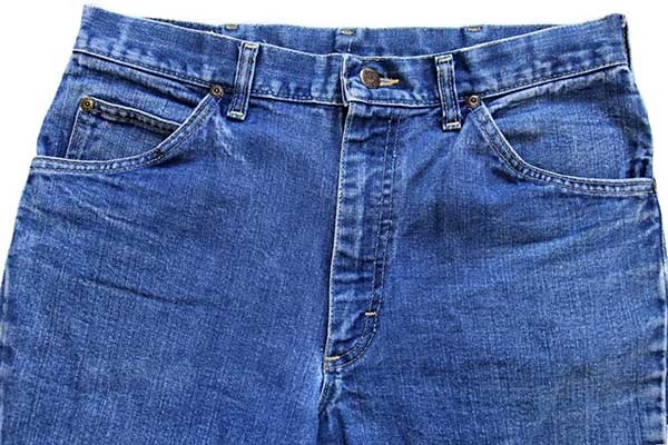 70s USA製 Leeリー フレア デニムパンツ w33☆ベルボトム