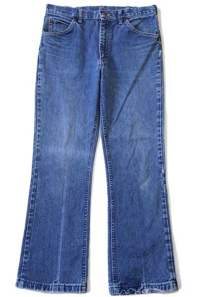 70s USA製 Leeリー フレア デニムパンツ w33☆ベルボトム