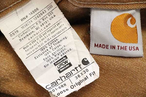 MadeinUSACarhartt ダブルニーパンツ Loose Fit Made in USA