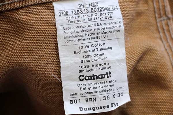 Carhartt カーハート ダブルニー ダック地 メキシコ製 USA製生地