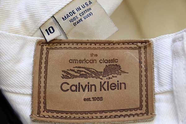 90s USA製 Calvin Kleinカルバンクライン テーパード カラー