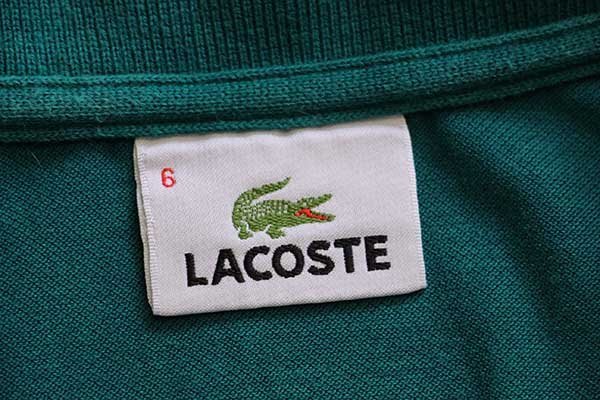 お1人様1点限り】 90s LACOSTEラコステ ワンポイント コットン 鹿の子 長袖ポロシャツ 紫 6 A オールド ビンテージ フレンチ ユーロ  ヨーロッパ ロゴ www.vintapix.mx