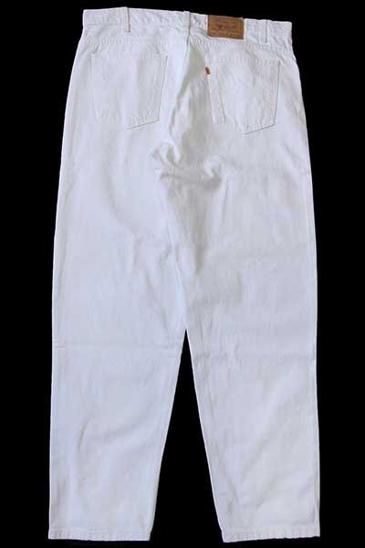 【再入荷】 Levi'sリーバイス USA製 90s 550 L30 w38 デニムパンツ ホワイト パンツ