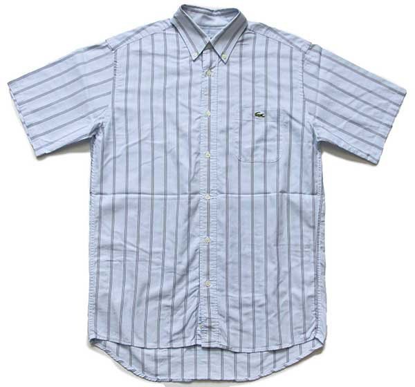 70s CHEMESE LACOSTE ラコステ チェックシャツ BDシャツ 柄