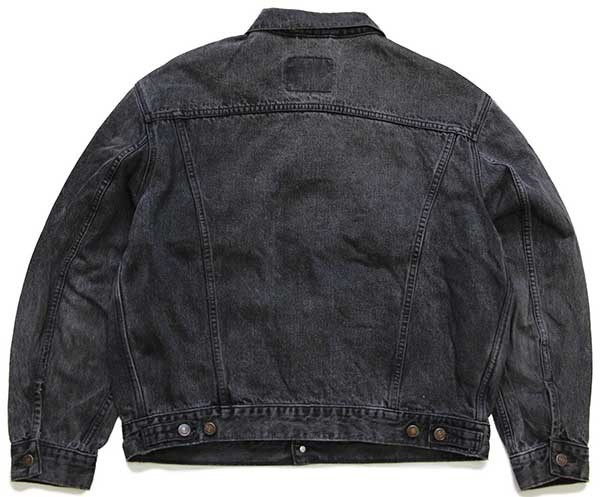 90s Levi'sリーバイス 70503 ブラック デニムジャケット 4ポケット 後染め XL★ユーロ - Sixpacjoe Web Shop