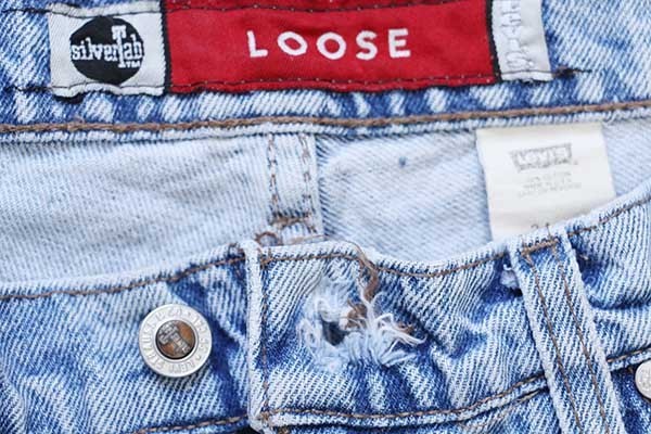 90s USA製 Levi'sリーバイス silverTabシルバータブ LOOSE ワンタック