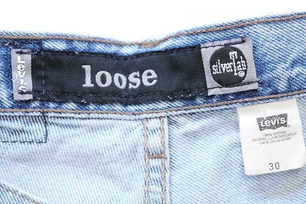 00s Levi'sリーバイス silverTabシルバータブ loose デニム ショート ...