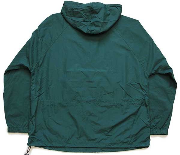 90s L.L.Bean ナイロン アノラックパーカー 緑 XL - Sixpacjoe Web Shop