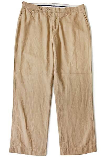 デッドストック W36 ポロラルフローレン 太シルエット リネンパンツ