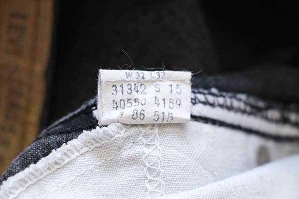 80s USA製 Levi'sリーバイス 550 ブラック デニムパンツ w32 L32