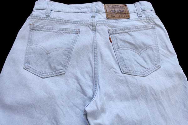 90s USA製 Levi'sリーバイス 550 デニムパンツ アイスブルー w33 L30 