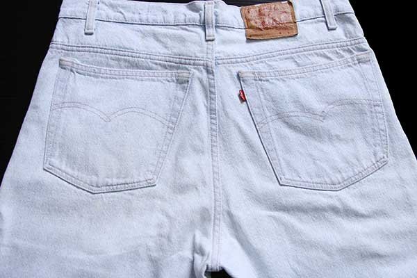 90s USA製 Levi'sリーバイス 550 デニムパンツ アイスブルー w38 L30☆141 - Sixpacjoe Web Shop