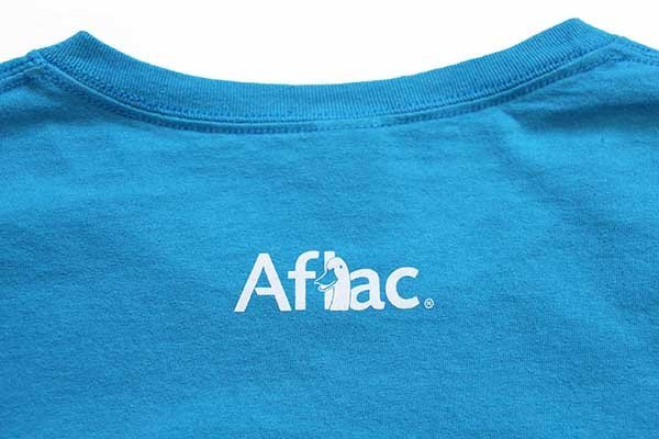 Aflacアフラック ロゴ コットンtシャツ 水色 3xl Sixpacjoe Web Shop